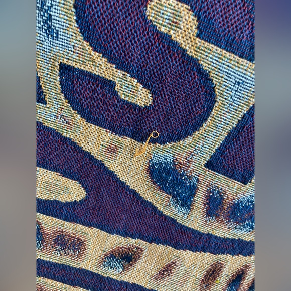 NSYNC Vintage 90s Tapestry Blanket Justin Timberlake Woven Afgan Throw 55”x48” - Picture 11 of 14